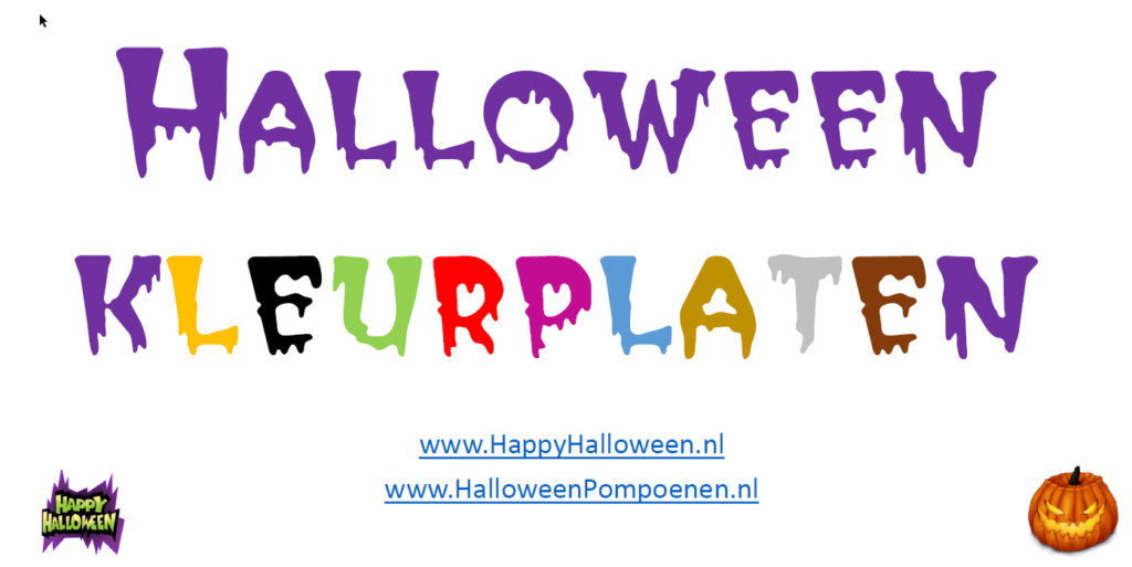 Halloween Kleurplaten