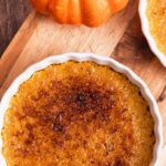 Pompoen creme brulee voor twee